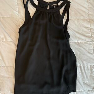 Express Women's Elegant Black Sleeveless Blouse